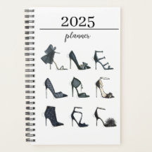 2025 12 mois Fashion Shoe Planner