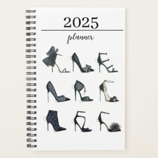 2025 12 mois Fashion Shoe Planner