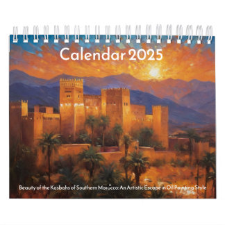 2025 Calendrier des Kasbahs du sud du Maroc