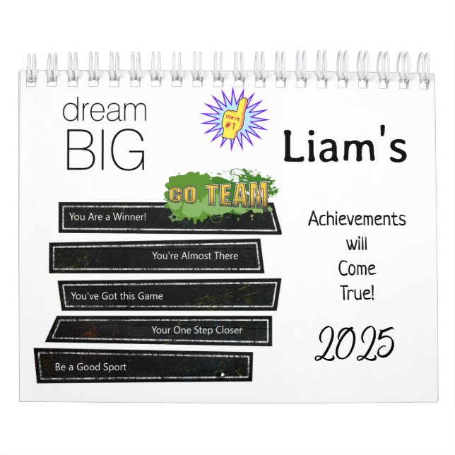 2025 Calendrier Dream Big (Protection)