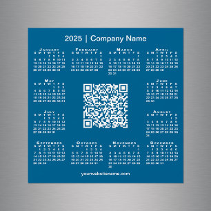 2025 Calendrier Entreprise personnalisée QR Code M
