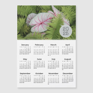 2025 Calendrier Ferns & Caladium Magnet photo