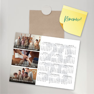 2025 Calendrier Fête Nouvel An Carte photo magnéti