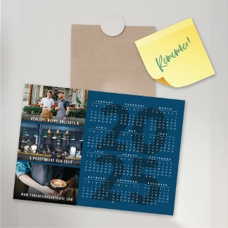 2025 Calendrier Fête Nouvel An Carte photo magnéti