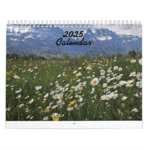 2025 Calendrier Fleurs classées