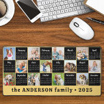 2025 Calendrier Personnalisé Jaune Unique Photo Co<br><div class="desc">Voici notre Mat et Mousepad à bureau jaune moutarde tendance avec le Calendrier et le Collage de photos 2025, un mélange parfait de style et de fonctionnalité pour votre bureau à domicile ou votre espace de travail. Cet accessoire de bureau moderne et en bloc est plus qu'une simple mousepad; c'est...</div>