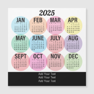 2025 - Colorful Monthly