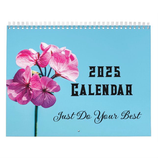 2025 Faites Votre Meilleur Calendrier De Fleurs (Protection)