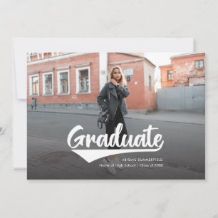 2025 Graduation 2 Photos Moderne Grad Faire-part