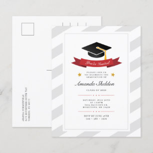 2025 Graduation Élégante Grad Party Invitation