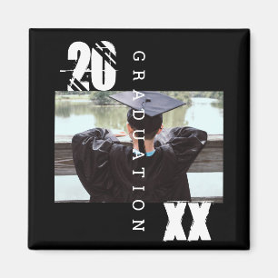 2025 Graduation Typographie Gras Photo Magnet