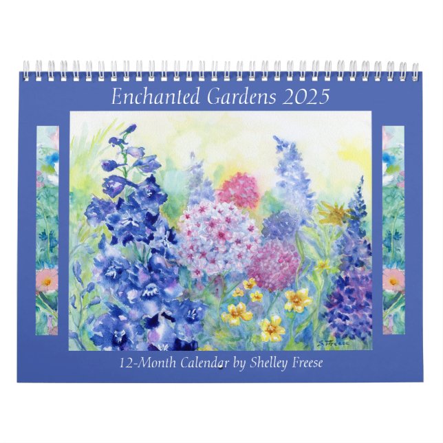 2025 Jardins enchantés Calendrier de 12 mois (Protection)