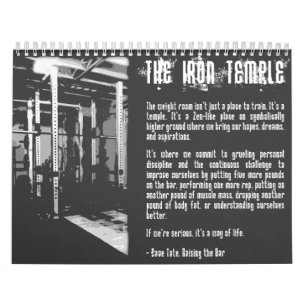 2025 Motivational Bodybuilding Gym Calendrier