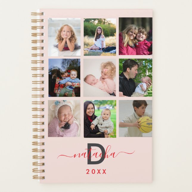 2025 noir moderne Créer votre propre famille perso (Devant)