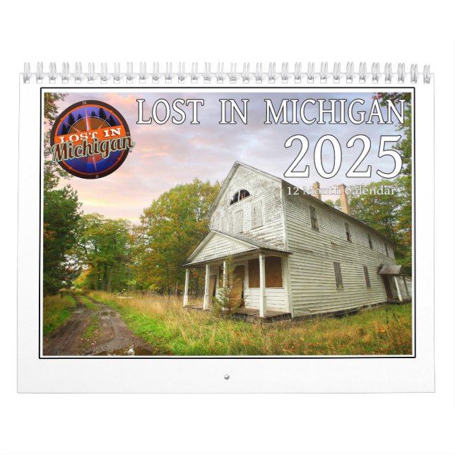 2025 Perdu Dans Le Calendrier Mur Du Michigan (Protection)