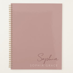 2025 Script Moderne Personnalisé Rose Poussiéreux