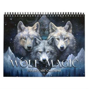 2025 Wolf Magic 2 Imaginaire Art Calendrier