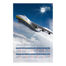 2026 Antonov An-225 Mriya Tribute Poster Calendar