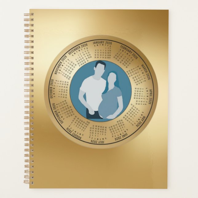 2026 Calendar Pregnancy Planner We’re Expecting (Devant)