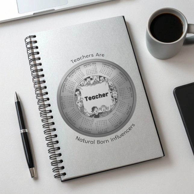2026 Calendar Teachers Are Natural Born Influencer (Créateur téléchargé)