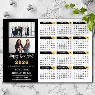 2026 Calendrier Black Gold Business 2 Photo magnét