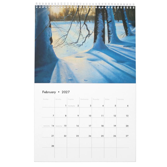 2026 Calendrier Design - Lukian Art Peinture (Feb 2027)