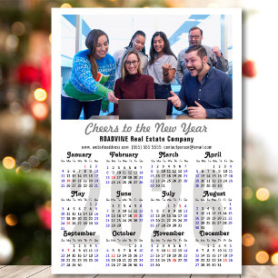 2026 Calendrier Entreprise Photo Minimaliste Magné