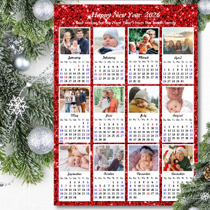 2026 Calendrier Famille 12 Photo Parties scintilla