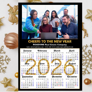 2026 Calendrier Gold Parties scintillant Business