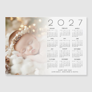 2026 Calendrier Photo Overlay Bébé Bonne année