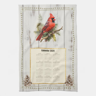 2026 Calendrier Serviette Cardinal