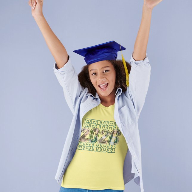 2026 Custom Photo Graduation T-Shirt (Créateur téléchargé)
