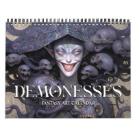 2026 Démonesses Dark Imaginaire Art Calendrier