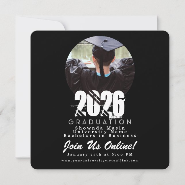 2026 Graduation Chalk Board Photo (Devant)