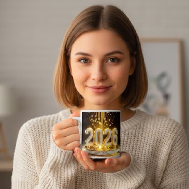 2026 Happy New Year Coffee Mug (Créateur téléchargé)