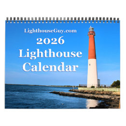 2026 LighthouseGuy.com Calendrier des phares