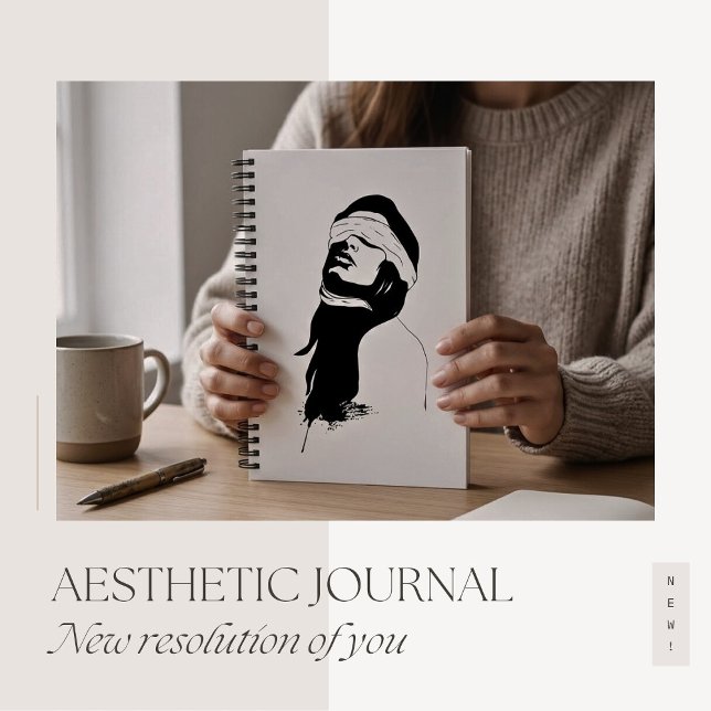 2026 Minimal Silhouette Journal for Reflection (Créateur téléchargé)