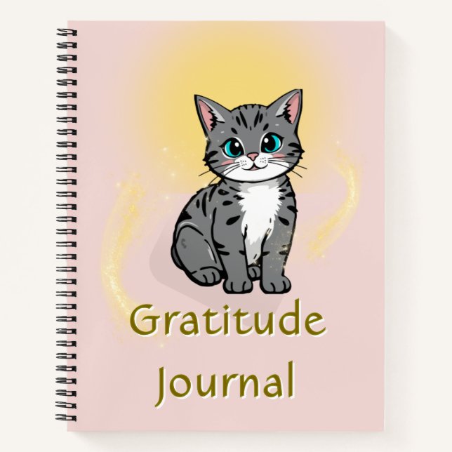 2026 Minimalist Gratitude Journal Spiral Notebook (Devant)