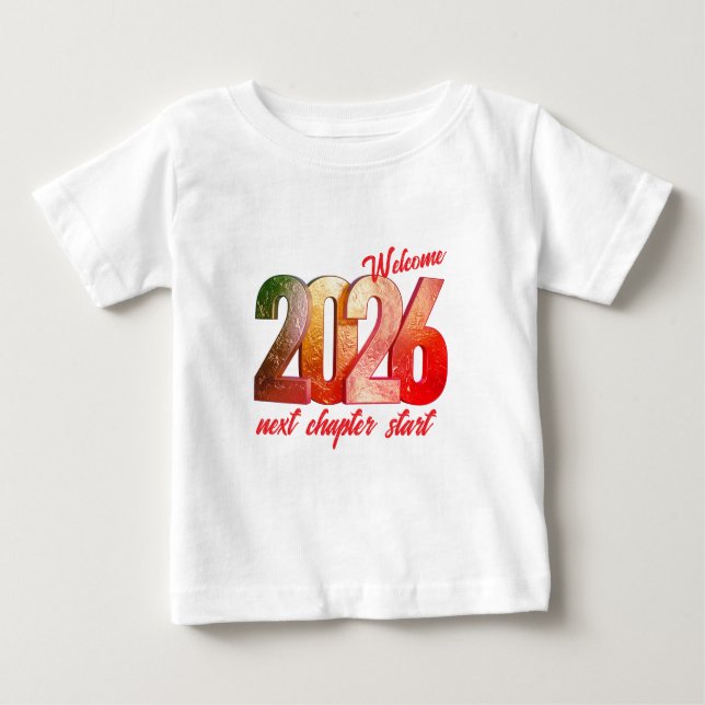 2026 NEW YEAR BABY FINE JERSEY T-SHIRT (Devant)