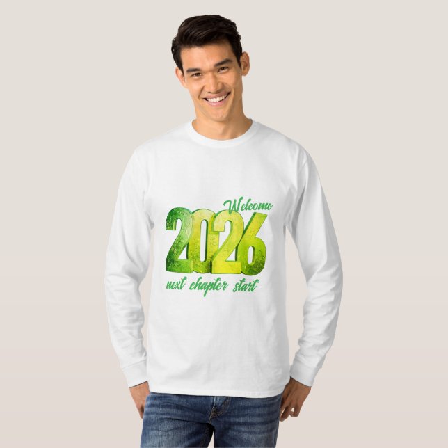 2026 NEW YEAR BASIC LONG SLEEVE T-Shirt (Devant entier)