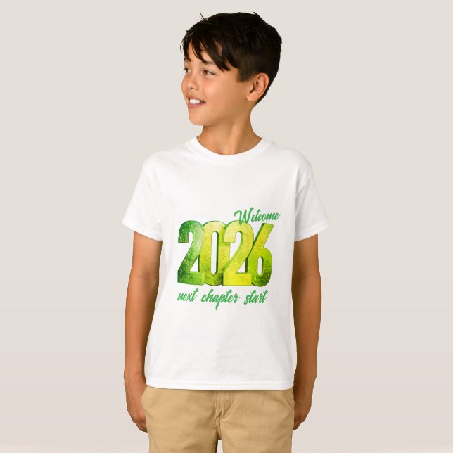 2026 NEW YEAR KIDS BASIC T-Shirt (Devant entier)