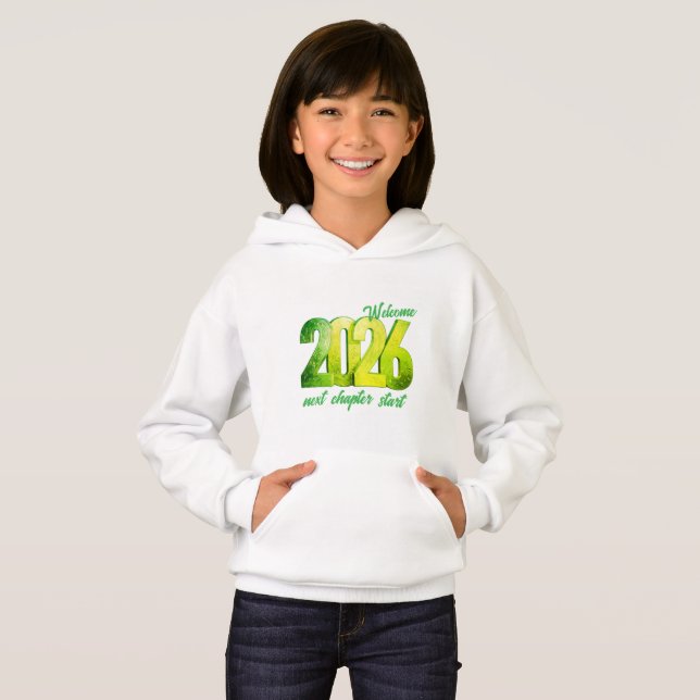 2026 NEW YEAR KIDS PULLOVER HOODIE (Devant entier)
