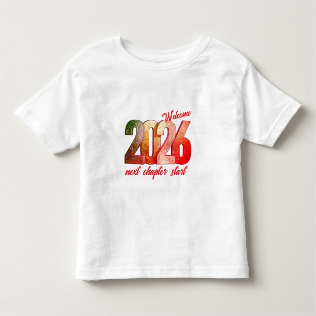 2026 NEW YEAR TODDLER FINE JERSEY T-SHIRT (Devant)