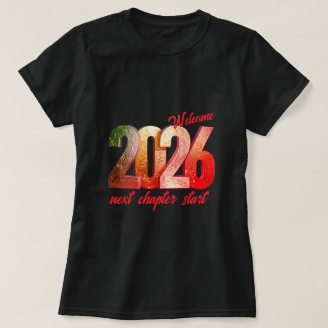 2026 NEW YEAR WOMENS BASIC T-SHIRT (Design devant)