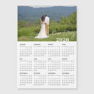 2026 Notre histoire Photo personnalisée Calendrier