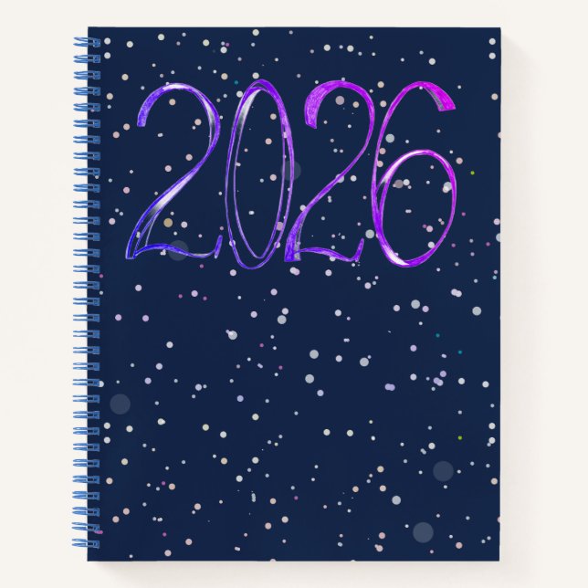 2026 number year artistic journal Spiral Notebook (Devant)