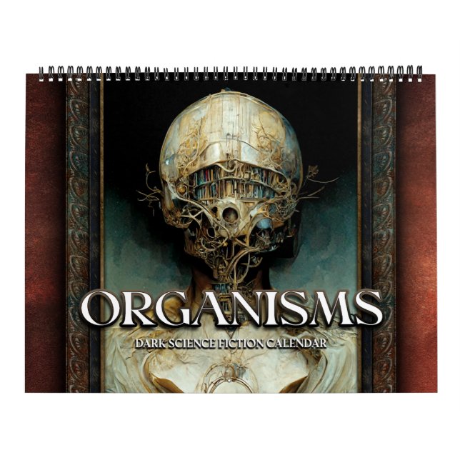 2026 Organismes 2 Surreal Dark Sci-Fi Calendrier (Protection)