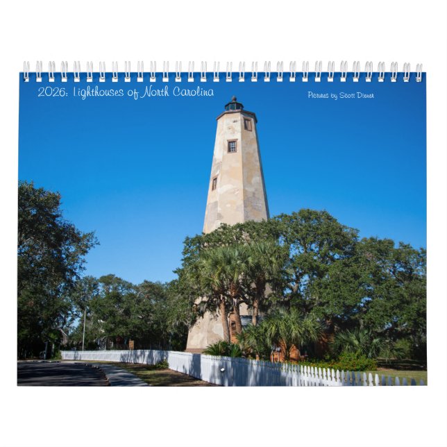 2026 : Phare de Caroline du Nord Calendrier Med (Protection)