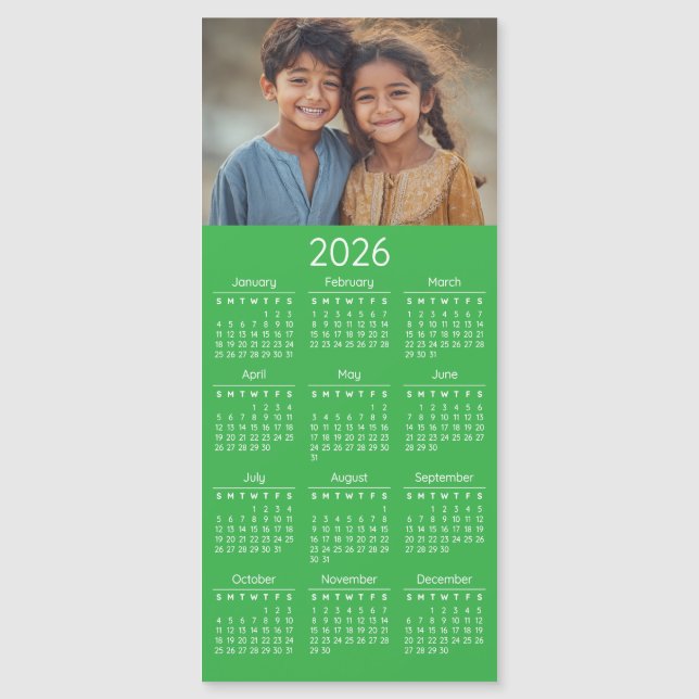 2026 Photo Calendar Kids Family Portrait (Devant)