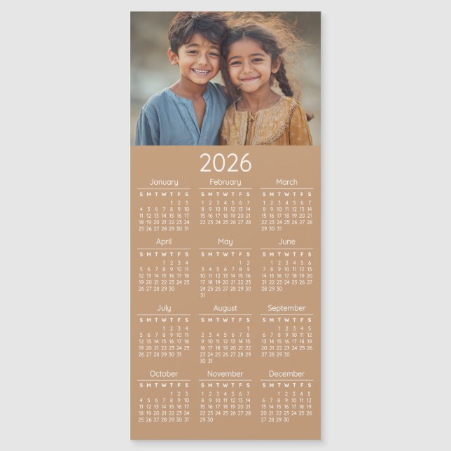 2026 Photo Calendar Kids Family Portrait (Devant)